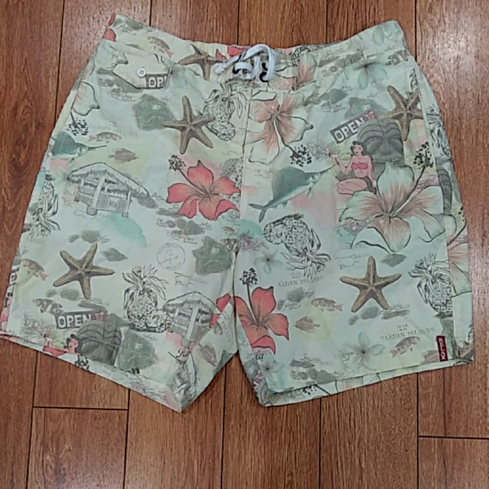 Mens Tommy Bahama Relax Swim Trunks Size Large